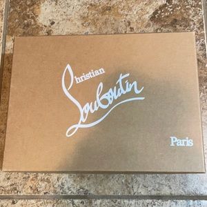 Black patent loubotin pumps size 37.5